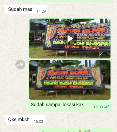 Pengiriman Papan Bunga Akad Nikah Jakarta